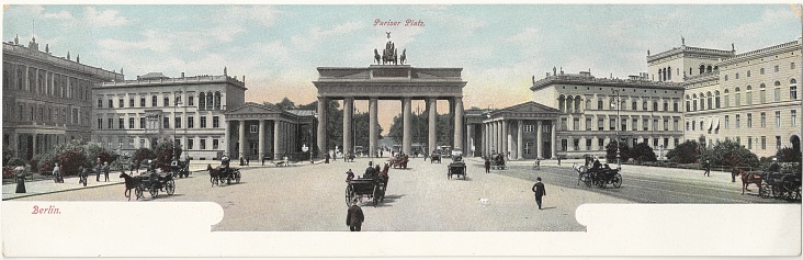 original historical postcard of Pariser Platz