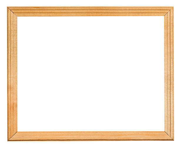 istock ordinary narrow wooden frame with cut out canvas 526549675