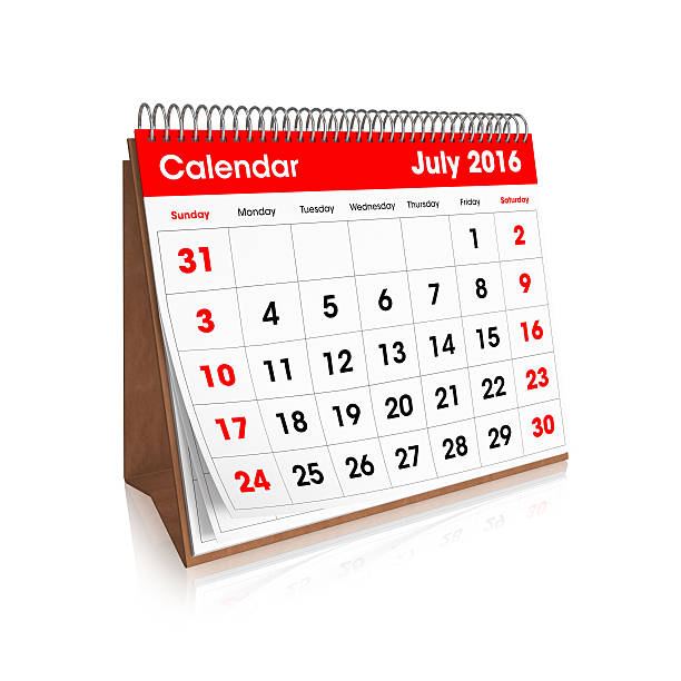 Schreibtisch Kalender bis Juli 2016 – Foto