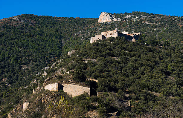 Fort Liberia Fort Liberia. Villefranche-de-Conflent in the Pyrenees-Orientales in France. UNESCO World Heritage Site villefranche de conflent stock pictures, royalty-free photos & images