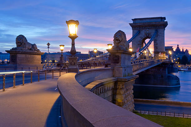 istock Morning view of Budapest with Chain Bridge 526553182