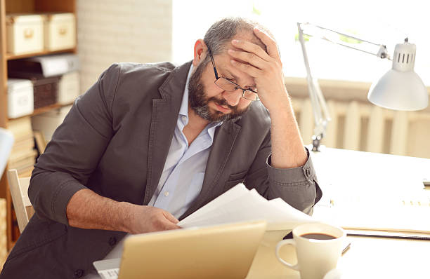 istock Mature Adult man working in the office 526553272