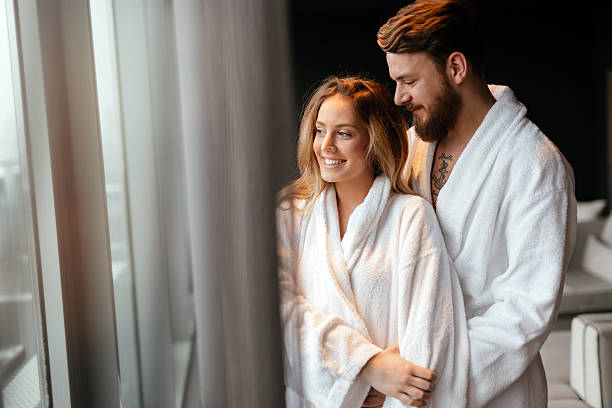 istock Couple enjoying wellness weekend 526555532