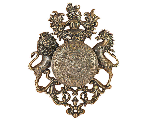 istock coat of arms with lions isolated 526556570