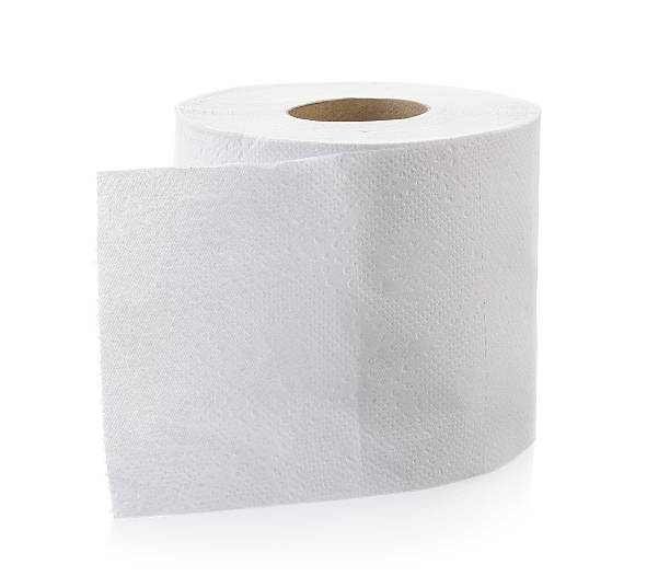 istock toilet paper on white background 526557524