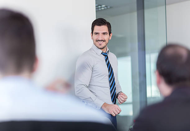 istock Relaxed informal business team office meeting. 526557698
