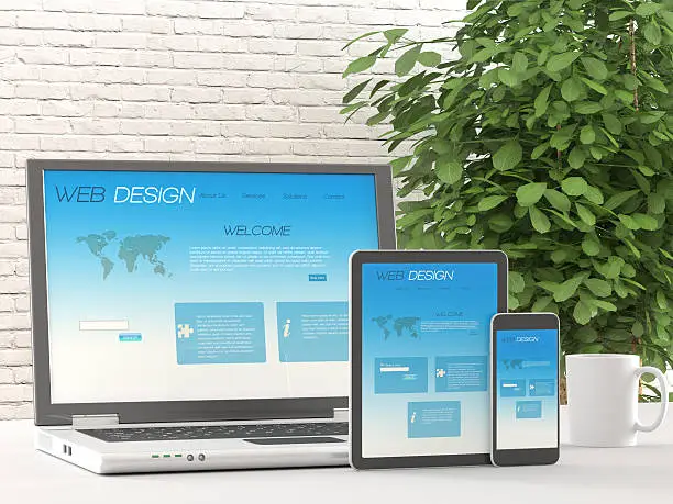 Photo of Responsive web design on different devices