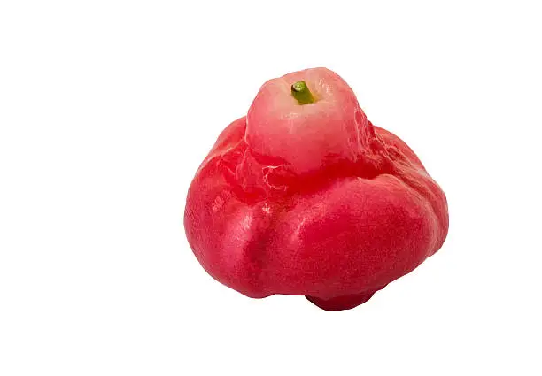 'Rose Apple' fruit or 'Syzygium Jambos Alston' isolated on white background