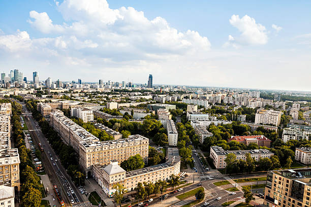 istock Warsaw aerial view 526567267