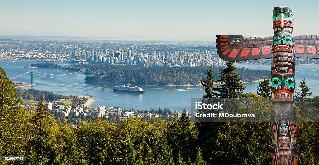 Vancouver panoramic view - 免版稅美國原住民圖庫照片