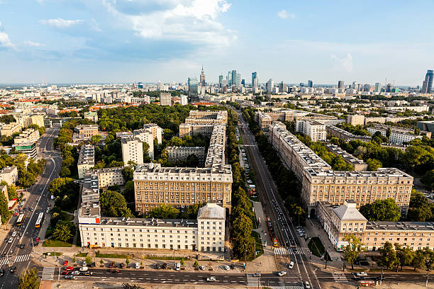 istock Warsaw aerial view 526568717