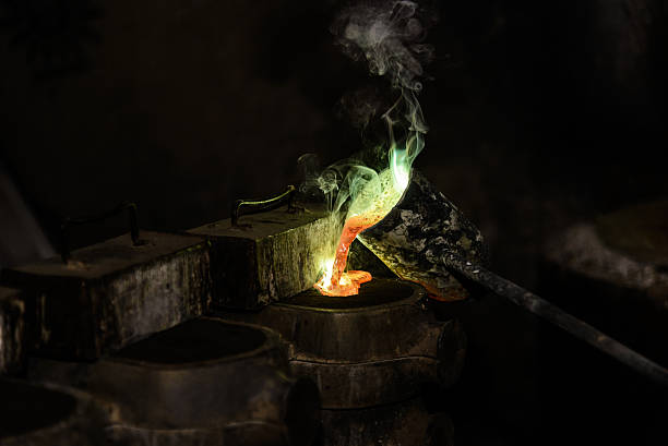 istock Metal molding in a foundry 526569125