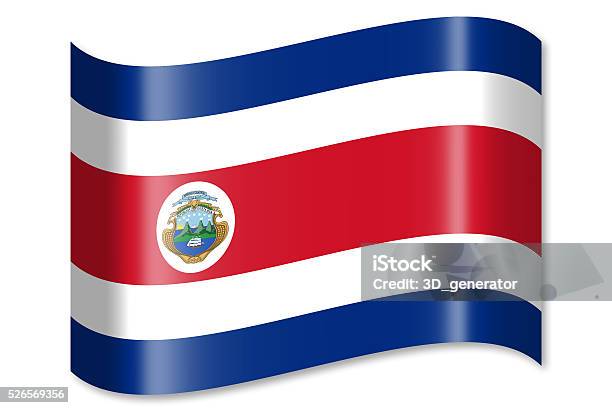 Foto de Bandeira Da Costa Rica e mais fotos de stock de Bandeira - Bandeira, Bandeira da Costa Rica, Bandeira nacional