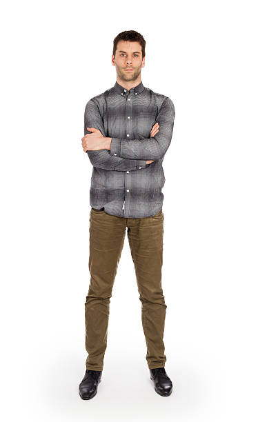 istock Full body Caucasian man standing 526569830