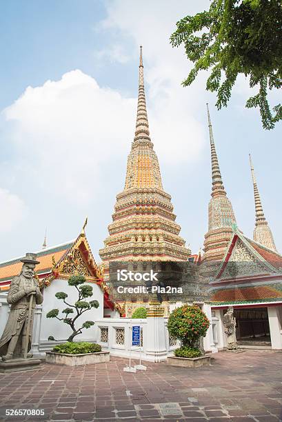 Wat Pho Temple Bangkok Thailand Stock Photo - Download Image Now - Ancient, Architecture, Art