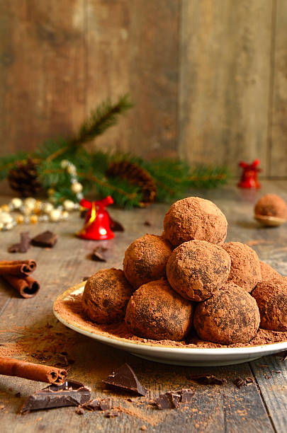 istock Homemade chocolate truffles . 526572341