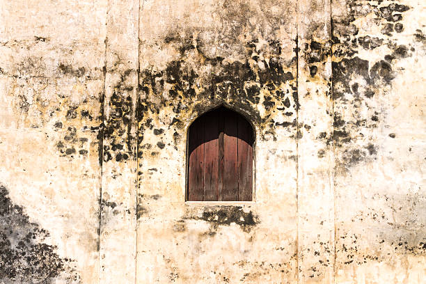 The windows of the temple in Thailand