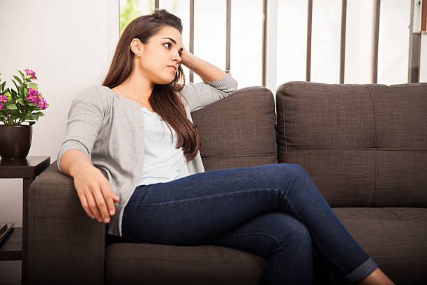 istock Sitting and relaxing at home 526573171