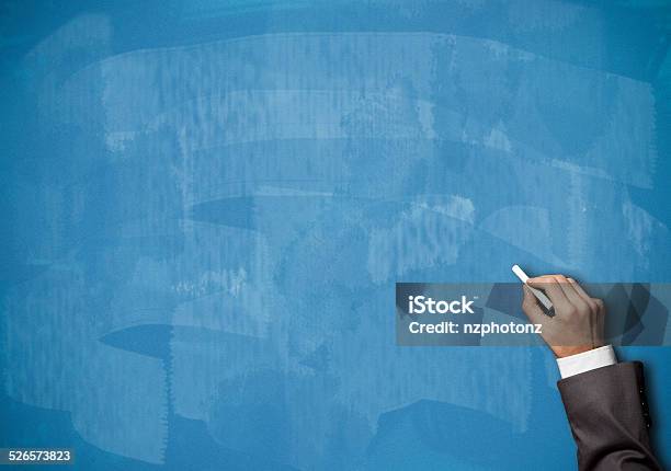 Blackboard Blue Background Stock Photo - Download Image Now - Abstract, Backgrounds, Seminar