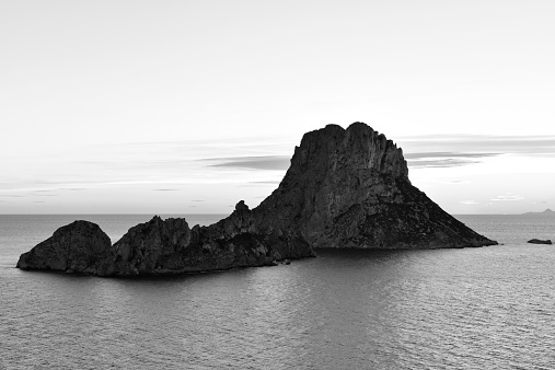 Es Vedra, mystic rock of Ibiza Island. 