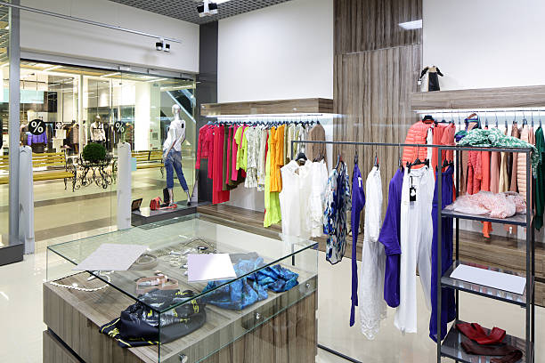 istock brand new interior of cloth store 526593759