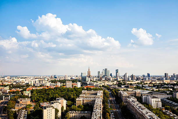istock Warsaw aerial view 526594753