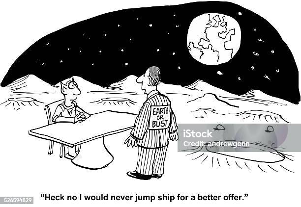 Job Opportunity Stock Illustration - Download Image Now - Moon, Question Mark, Adult