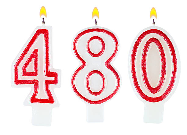 istock candles number four hundreds eighty isolated on white background 526596883