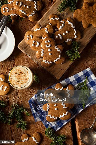 Homemade Decorated Gingerbread Men Cookies Stock Photo - Download Image Now - Christmas, Adult, Baked