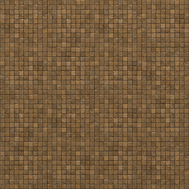 istock extra large 3d render of orange mosaic wall floor 526598499