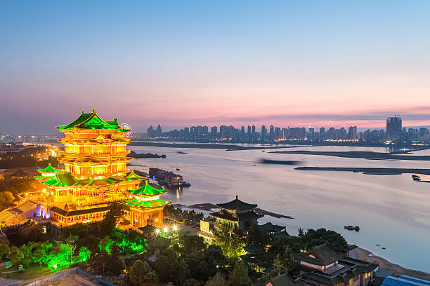 istock nanchang tengwang pavilion in sunset 526598867