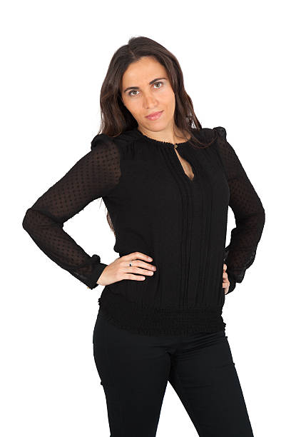 istock Beautiful woman doing different expressions in different sets of clothes 526634435