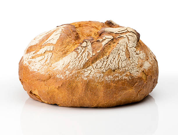 istock Large loaf of bread isolated on white 526635085