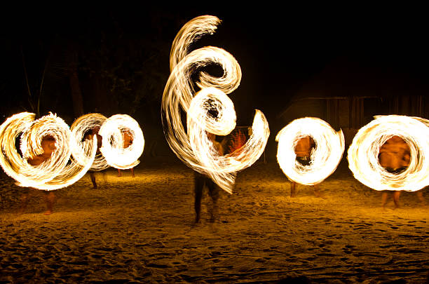 istock The Fire show on the beach, Thailand 526635129