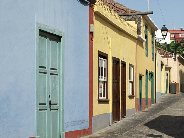 istock Traditonal street with multicolored facades. Spain. Canary Islan 526635563