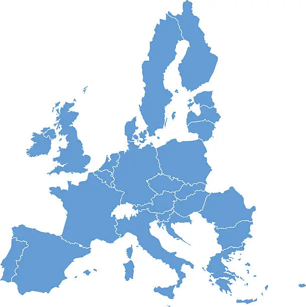 Vector illustration of European Union Countries