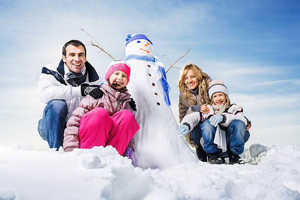 istock Family winter portrait. 526637069
