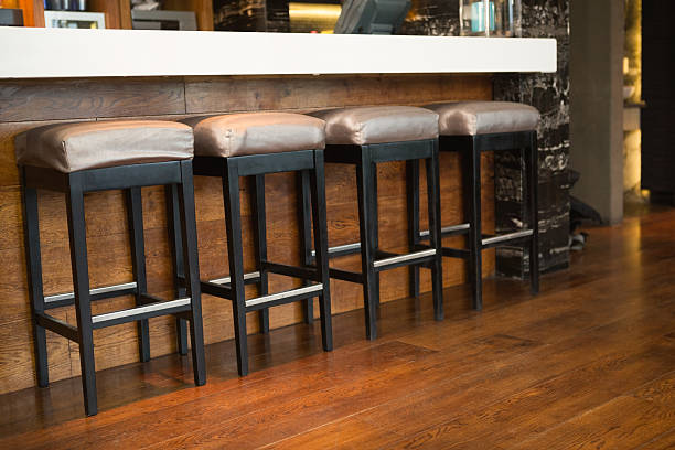 istock Close up of several bar stool 526638117