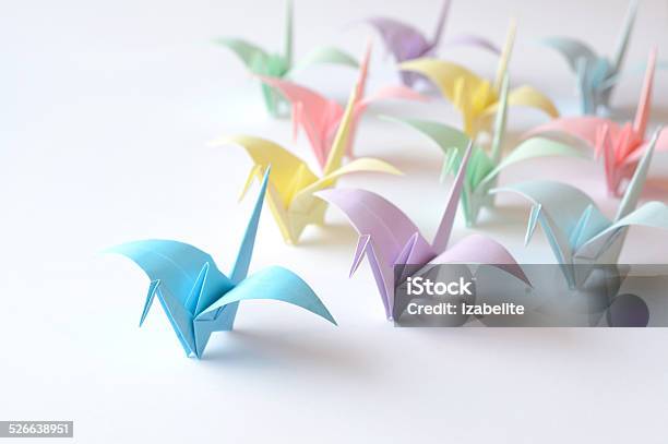 Coloured Origami Birds Stock Photo - Download Image Now - Animal, Animal Body Part, Animal Markings