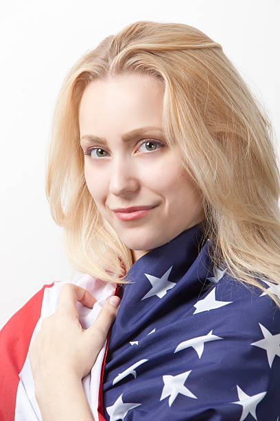 istock Young woman studio portrait 526640189