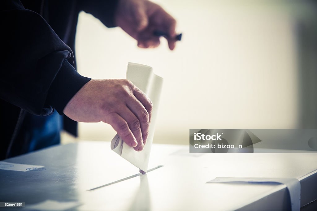 Abstimmung hand - Lizenzfrei Stimmabgabe Stock-Foto