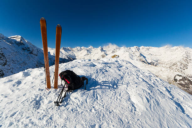 istock On the top by ski touring 526651311