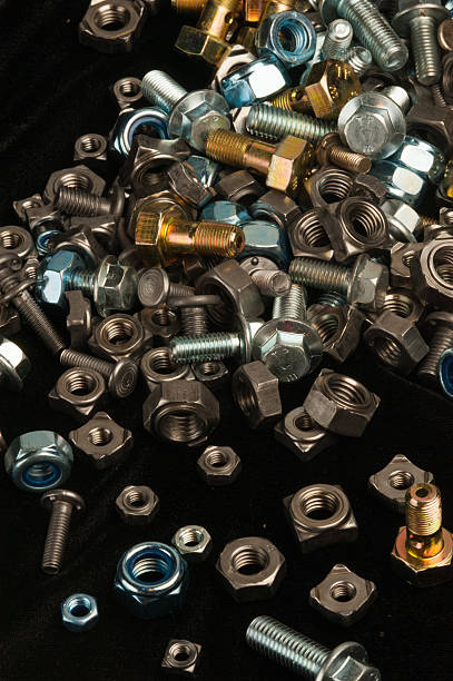 istock Nuts, bolts and industrial fasteners 526652217