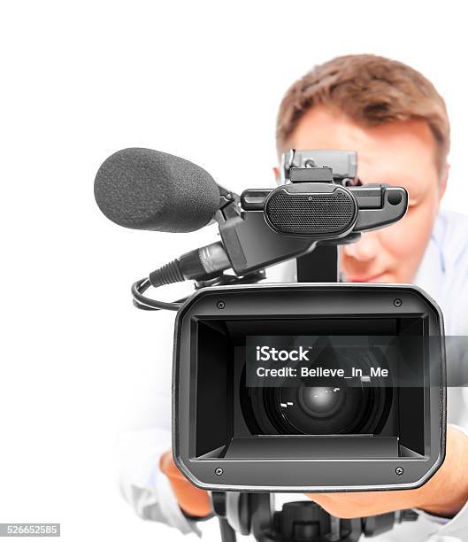 Video Operator Stock Photo - Download Image Now - Adult, Arts Culture and Entertainment, Camera - Photographic Equipment