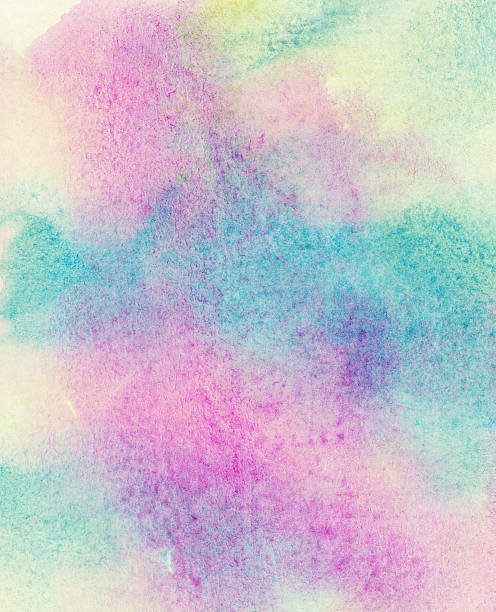 istock Light colorful watercolor stains. 526656961