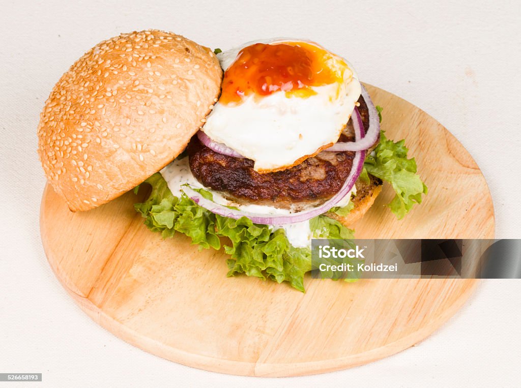 hamburger. Big hamburger - Stock Image macro. Addiction Stock Photo