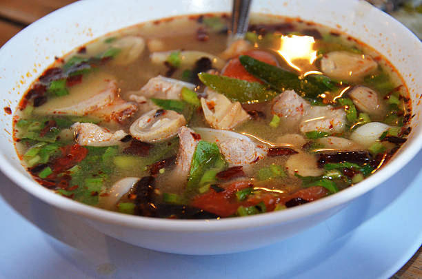 istock Thai Cuisine Cardamom spicy pork soup 526662835