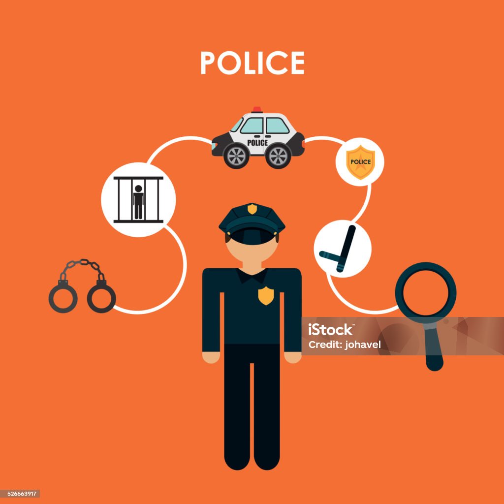 Police Point Design Police Design Stock Illustration - Download Image Now - Adult ...