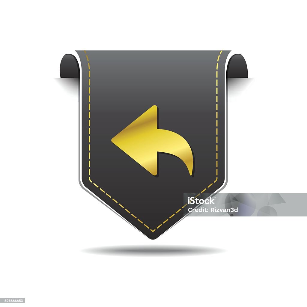 Round Arrow golden Vector Icon Design Arrow Symbol stock vector