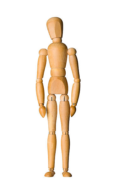 istock Wooden mannequin isolated 526667325